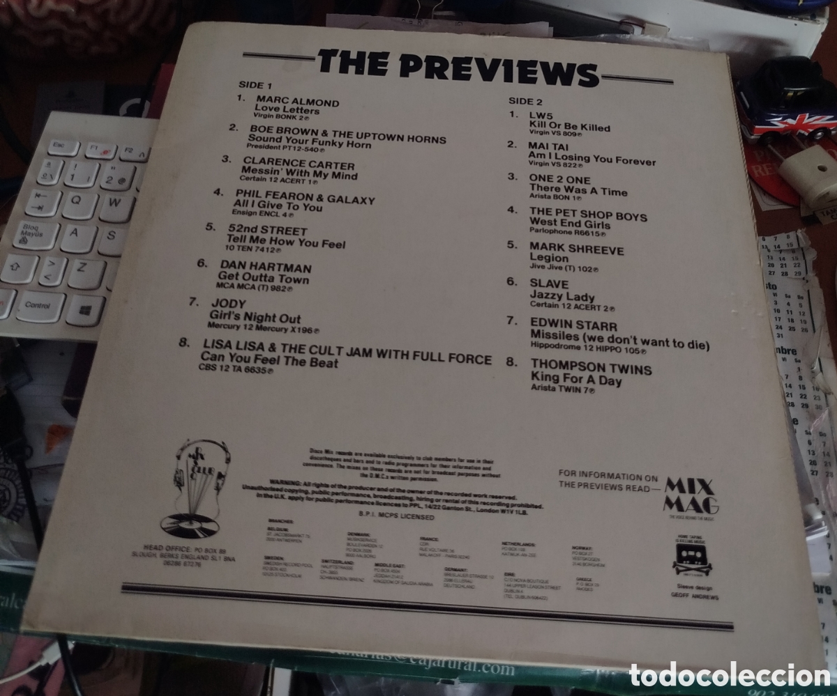 Discos de vinilo: October 85 - The Mixes. DJs only - Foto 2