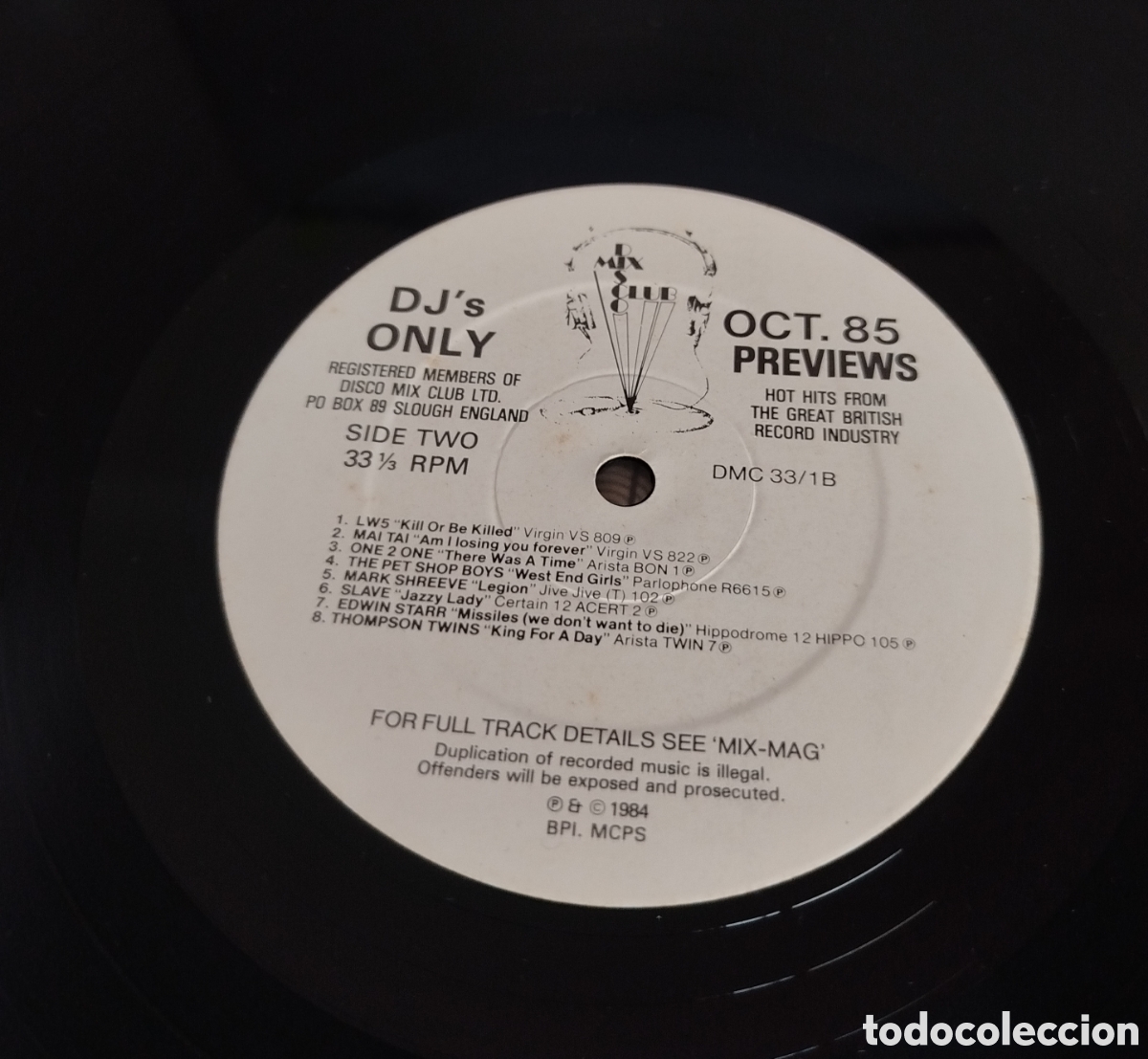Discos de vinilo: October 85 - The Mixes. DJs only - Foto 4