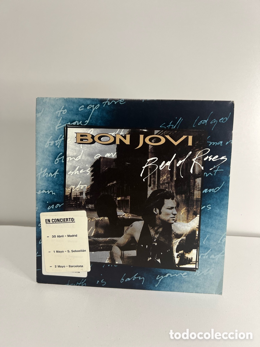 Discos de vinilo: BON JOVI (SN) BED OF ROSES A&Ntilde;O 1992