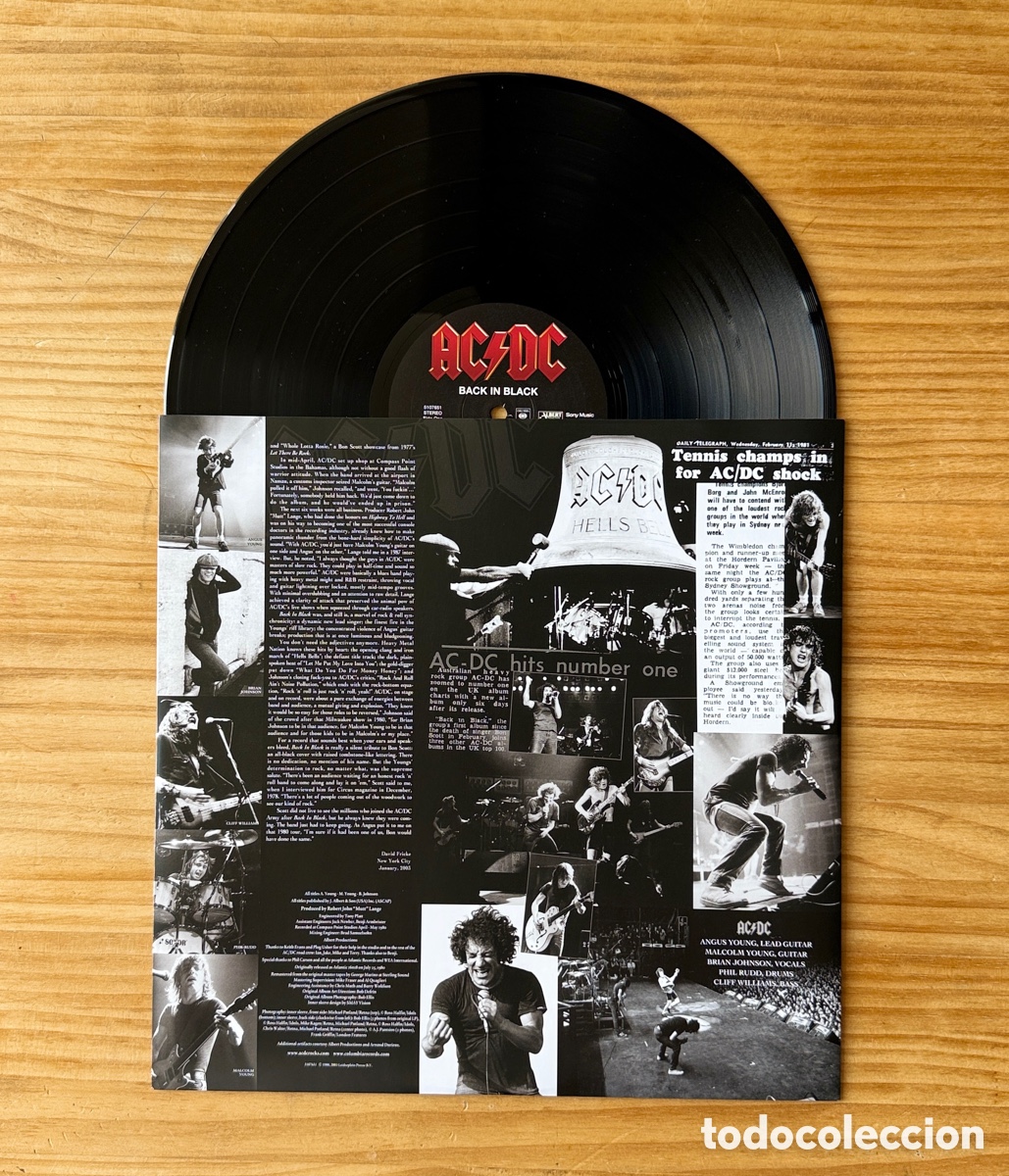 Discos de vinilo: AC/DC - Back in black. Remastered, 180g. EU 2003 - Foto 3