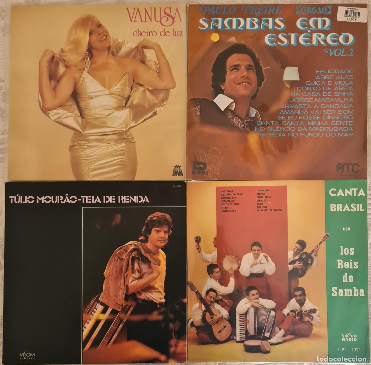 Discos de vinilo: LOTE DE 4 L.P. INTERPRETES BRASILE&Ntilde;OS