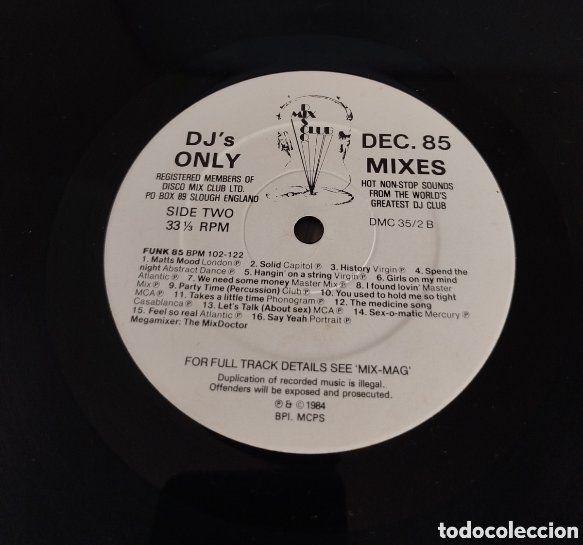 Discos de vinilo: December 85 - The Mixes. DJs only - Foto 4
