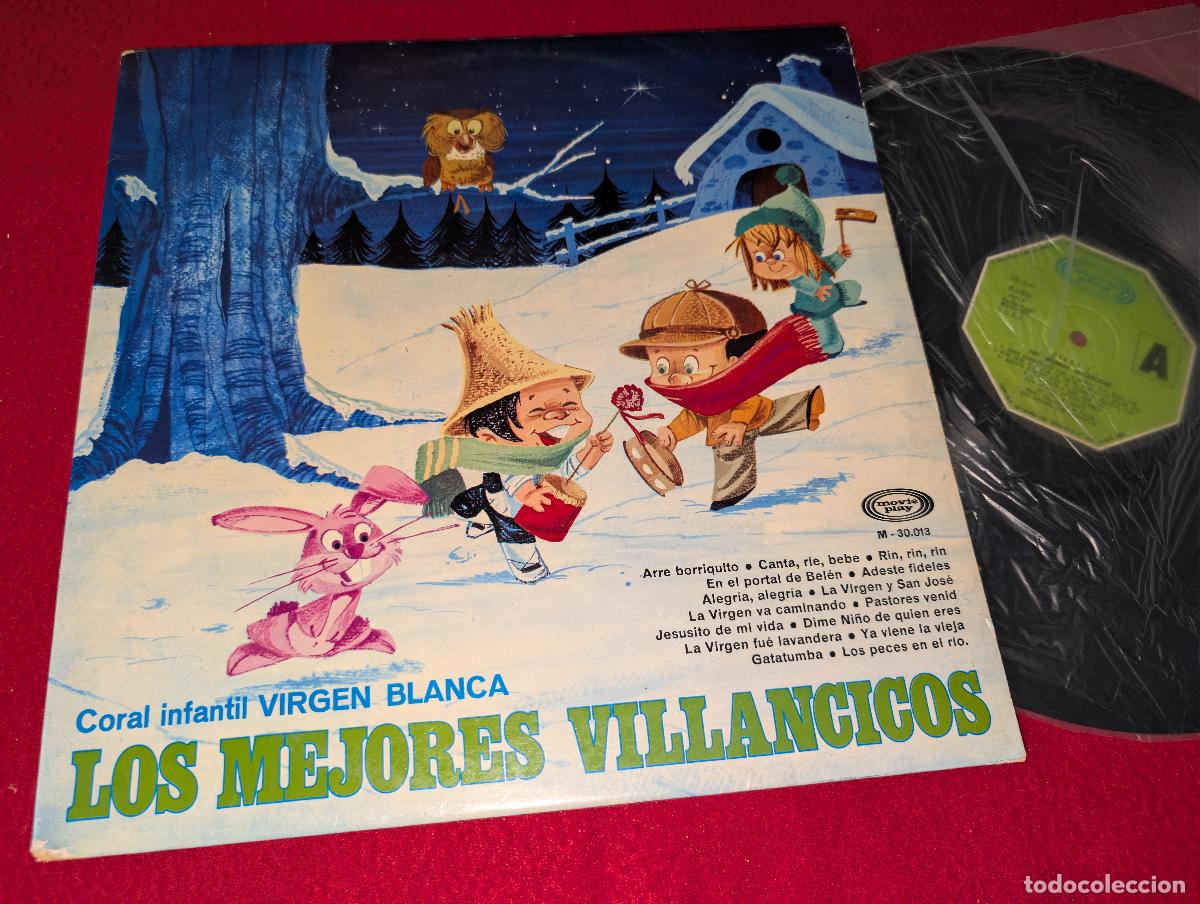 Discos de vinilo: LOS MEJORES VILLANCICOS Coral Infantil Virgen Blanca 1LP 1970 Movieplay GATEFOLD FALTA EL DISCO 2