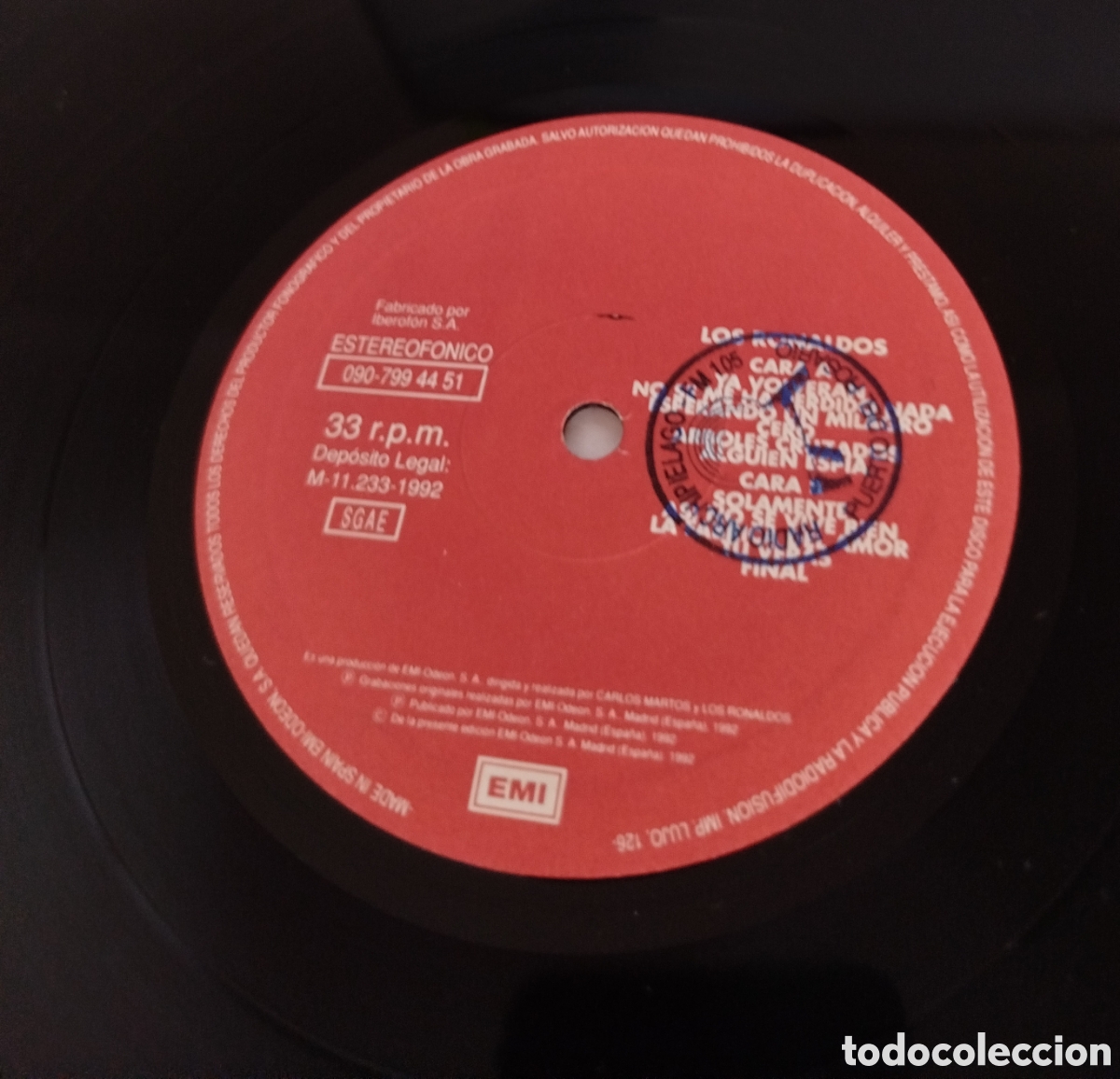 Discos de vinilo: Los Ronaldos - Cero (0) - Foto 4