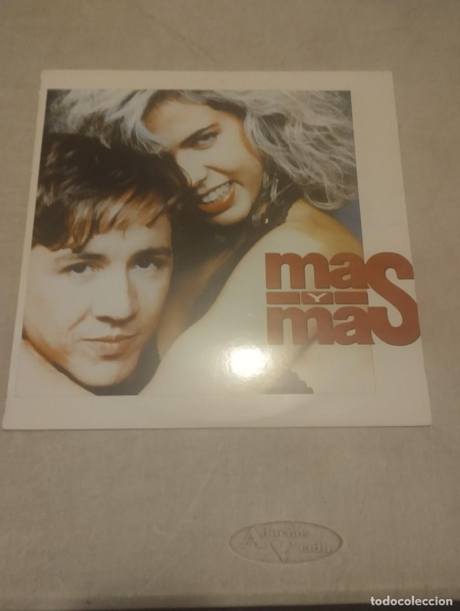 Discos de vinilo: MAS Y MAS LP INSERT LETRAS - Foto 1