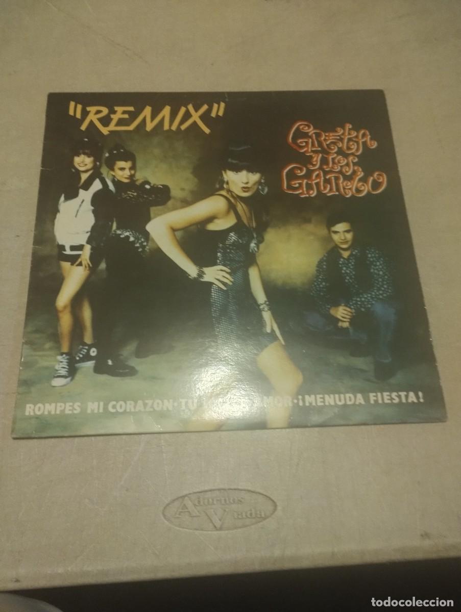 Discos de vinilo: GRETA Y LOS GARBO MAXI REMIX - Foto 1