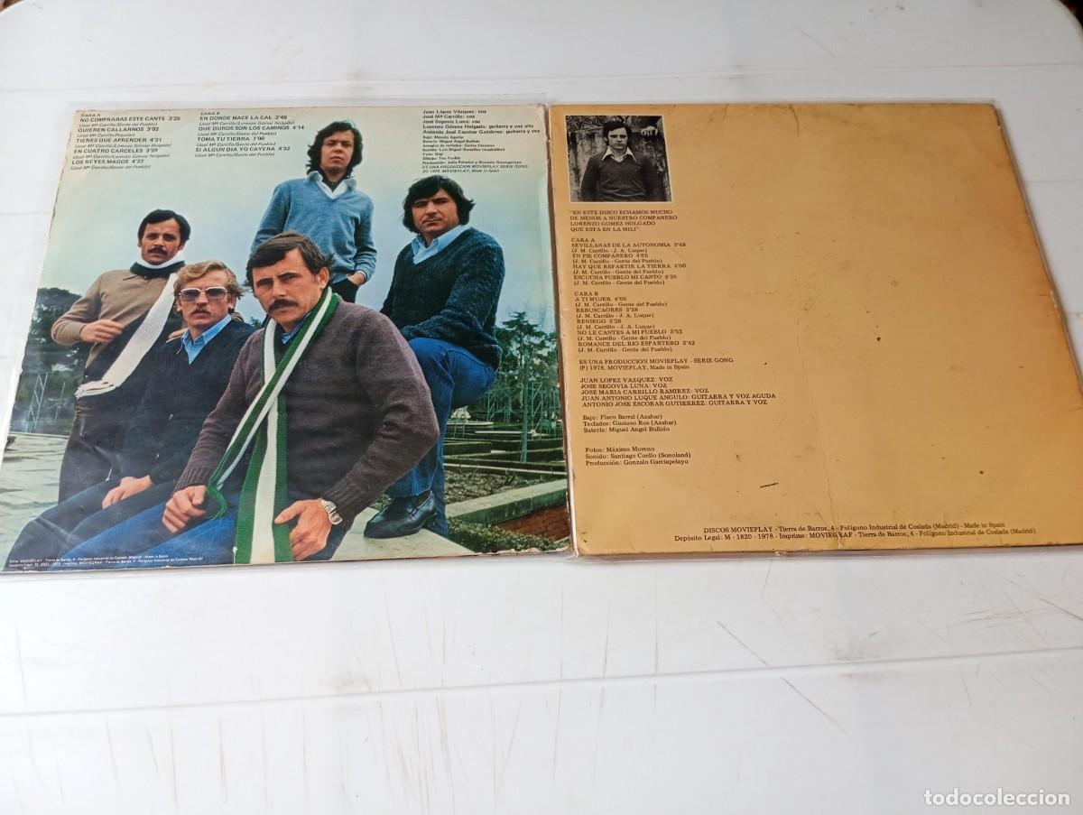 Discos de vinilo: LP GENTE DE PUEBLO - LIBERTAD - Foto 2