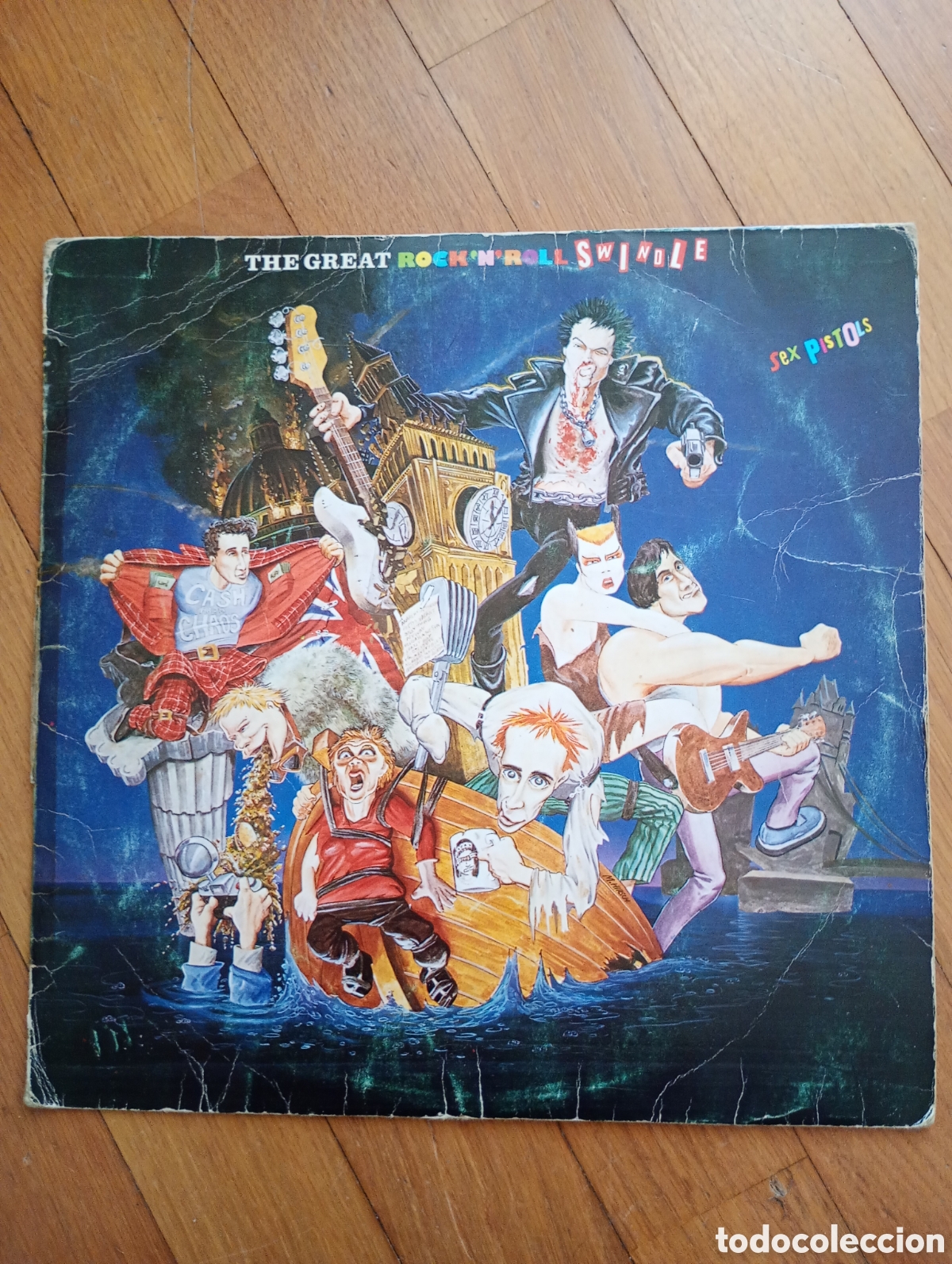 Vinyl records: Sex pistols - the great rock and roll swindle LP 1982 Spain I 202 521