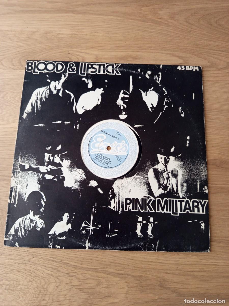 Discos de vinilo: JOYA MAXI UK. BLOOD & LIPSTICK PINK MILITARY / SELLO ERIC- S 002 / A&Ntilde;O 1979.