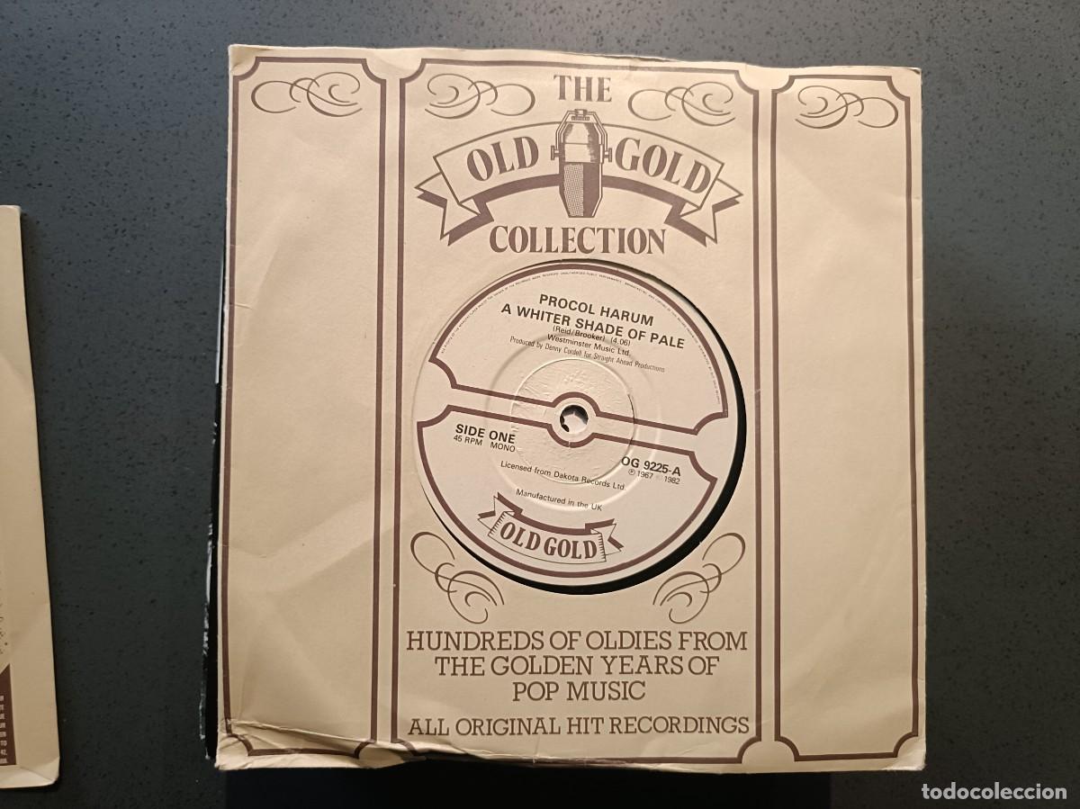 Discos de vinilo: Procol Harum - A whiter shade of pale / Homburg - Single sello Old Gold 1967 (1982)