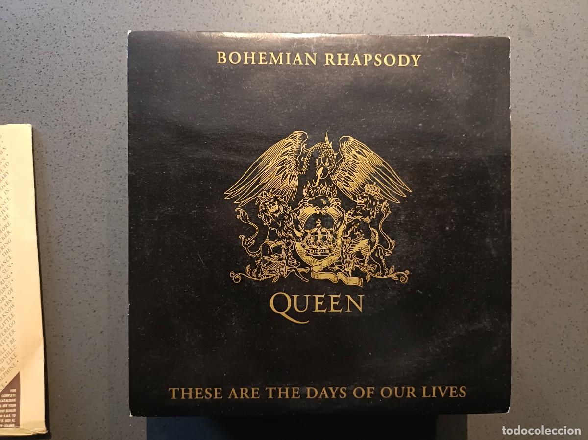 Discos de vinilo: Queen - Bohemian Rhapsody / These Are The Days Of Our Lives - Single sello Parlophone 1991