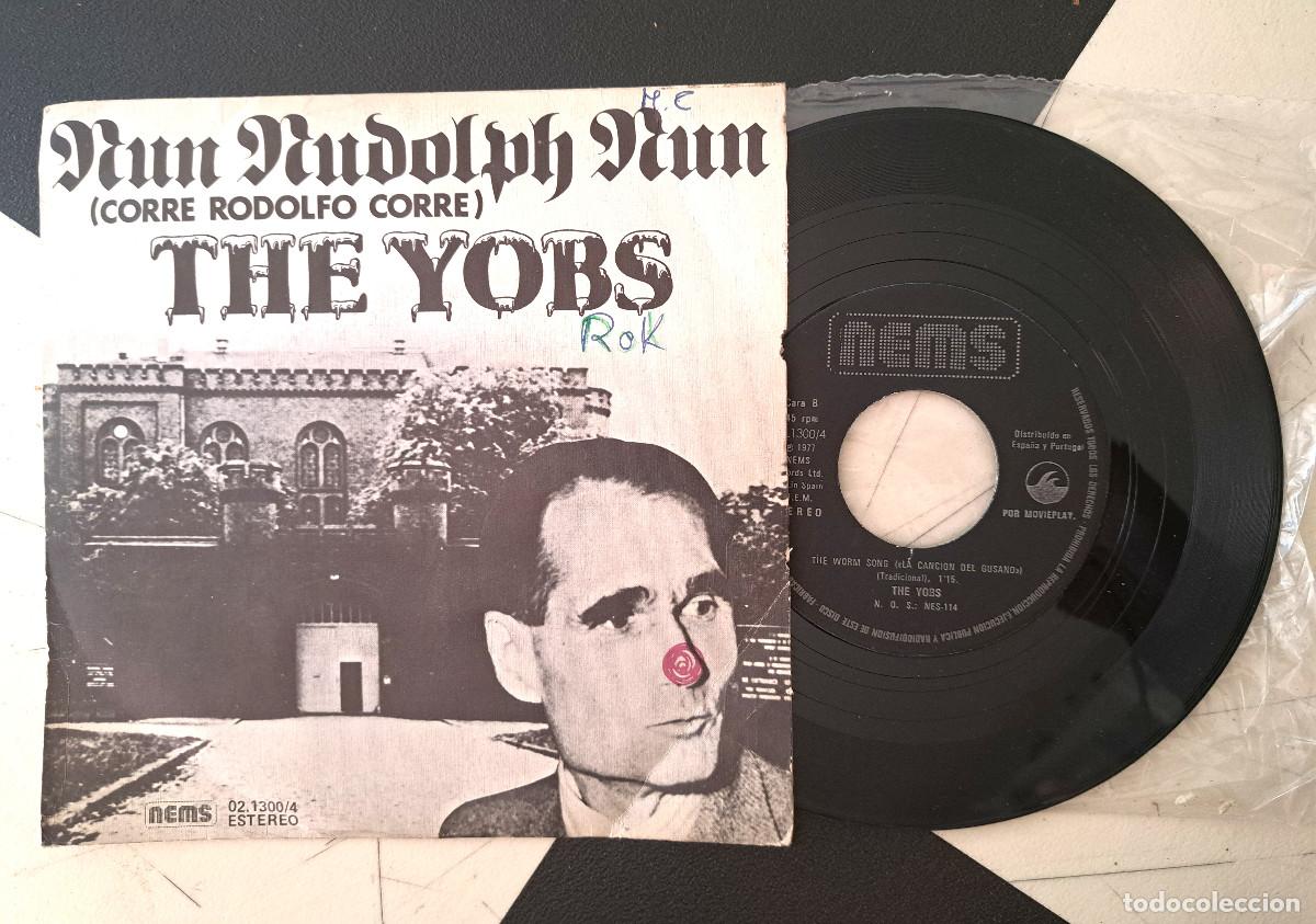 Discos de vinilo: The Yobs &lrm;&ndash; Run Rudolph Run 1977 SPAIN NM/VG SINGLE