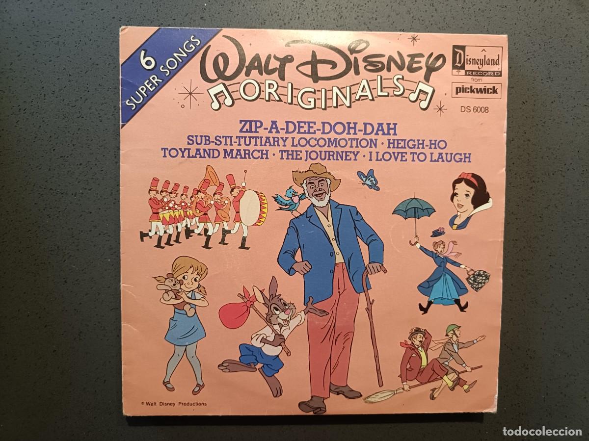 Discos de vinilo: Walt Disney Originals - 6 Super Songs - EP. Disneyland Record from Pickwick