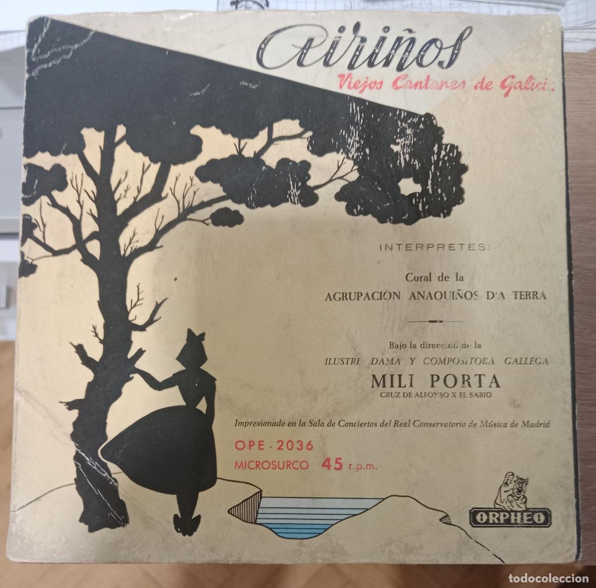 Discos de vinilo: Anaqui&ntilde;os D'A Terra &ndash; Airi&ntilde;os Viejos Cantares De Galicia single