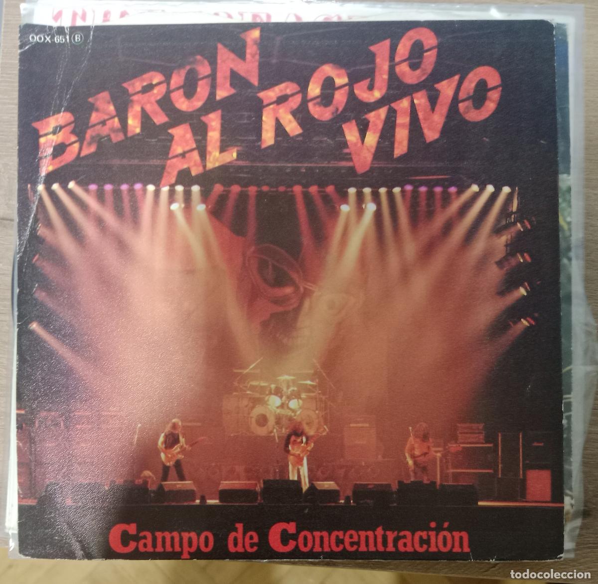 Discos de vinilo: Bar&oacute;n Rojo &ndash; Campo De Concentraci&oacute;n single 1984 - Foto 1