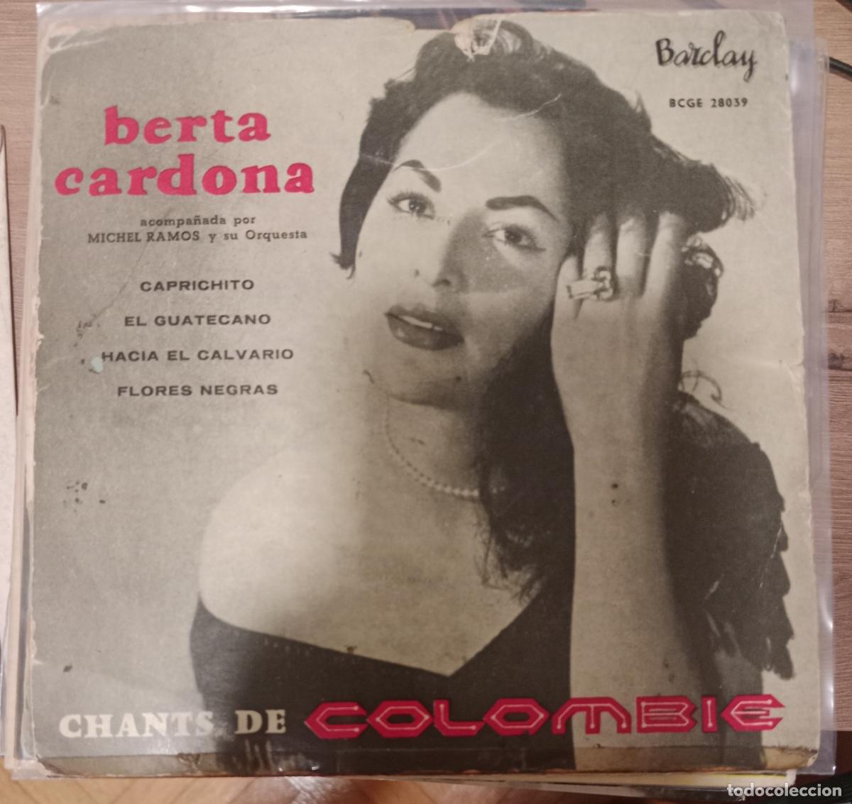 Discos de vinilo: Berta Cardona &ndash; Chants De Colombie Espa&ntilde;a 1957
