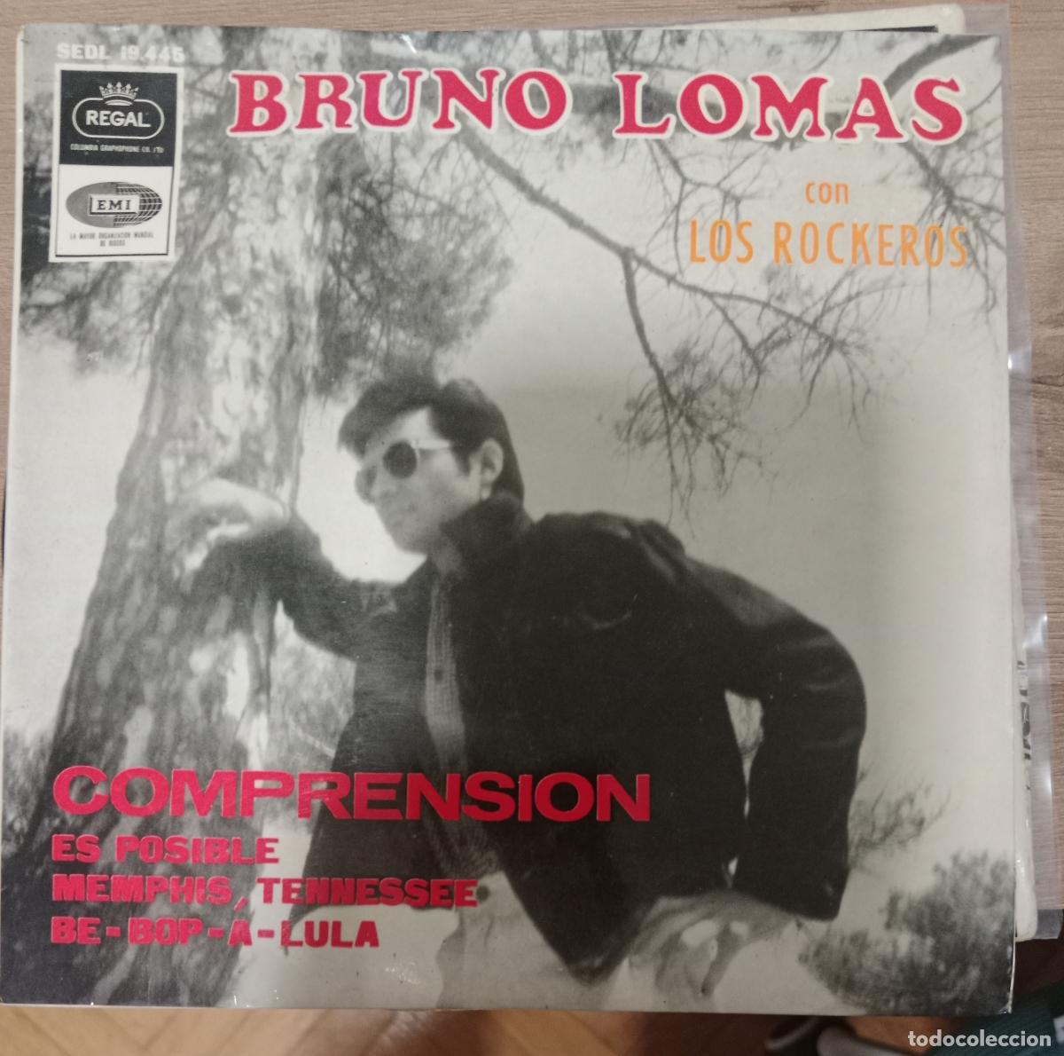 Discos de vinilo: Bruno Lomas Con Los Rockeros &ndash; Comprension Single 1965