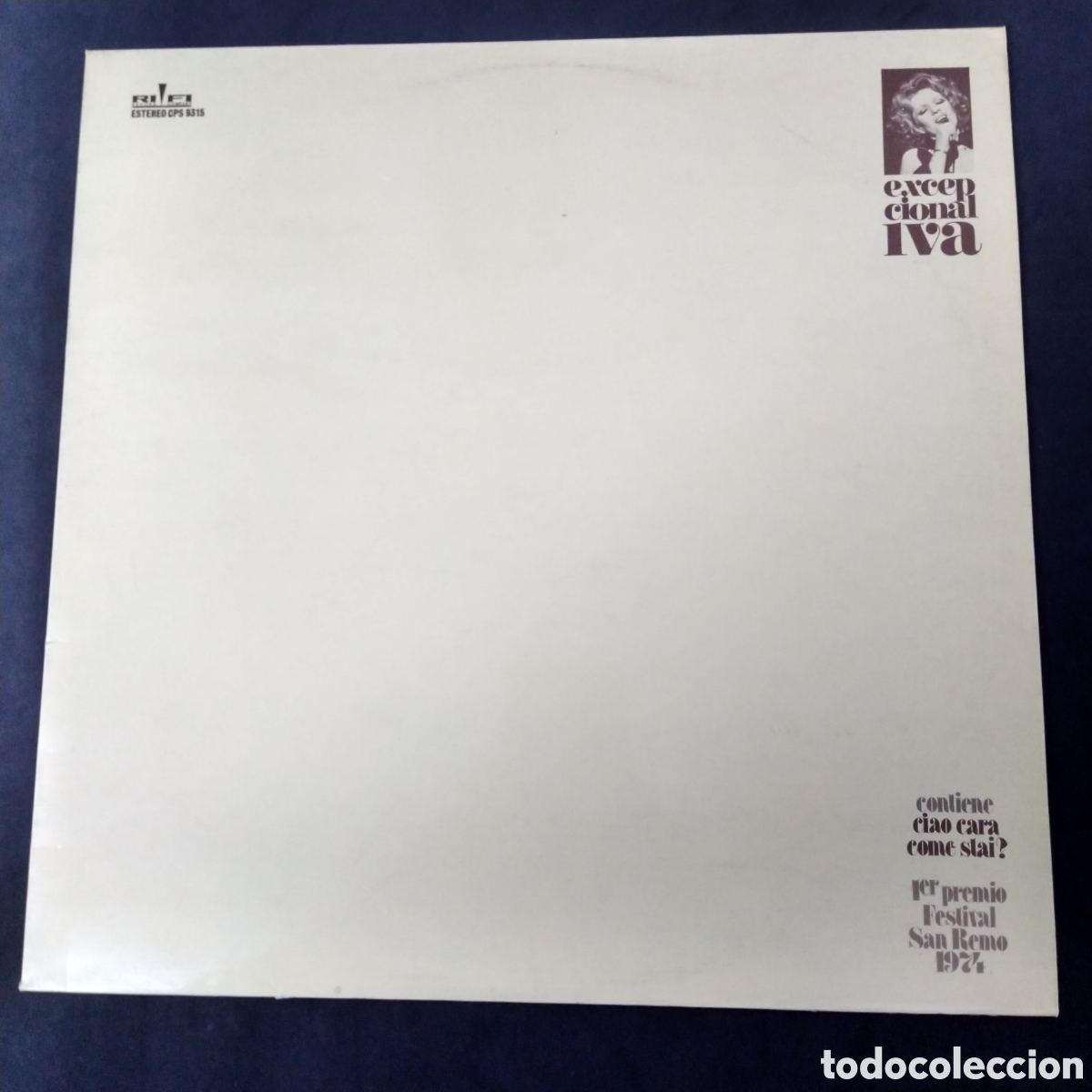 Discos de vinilo: IVA ZANICCHI - EXCEPCIONAL - 1974 - LP