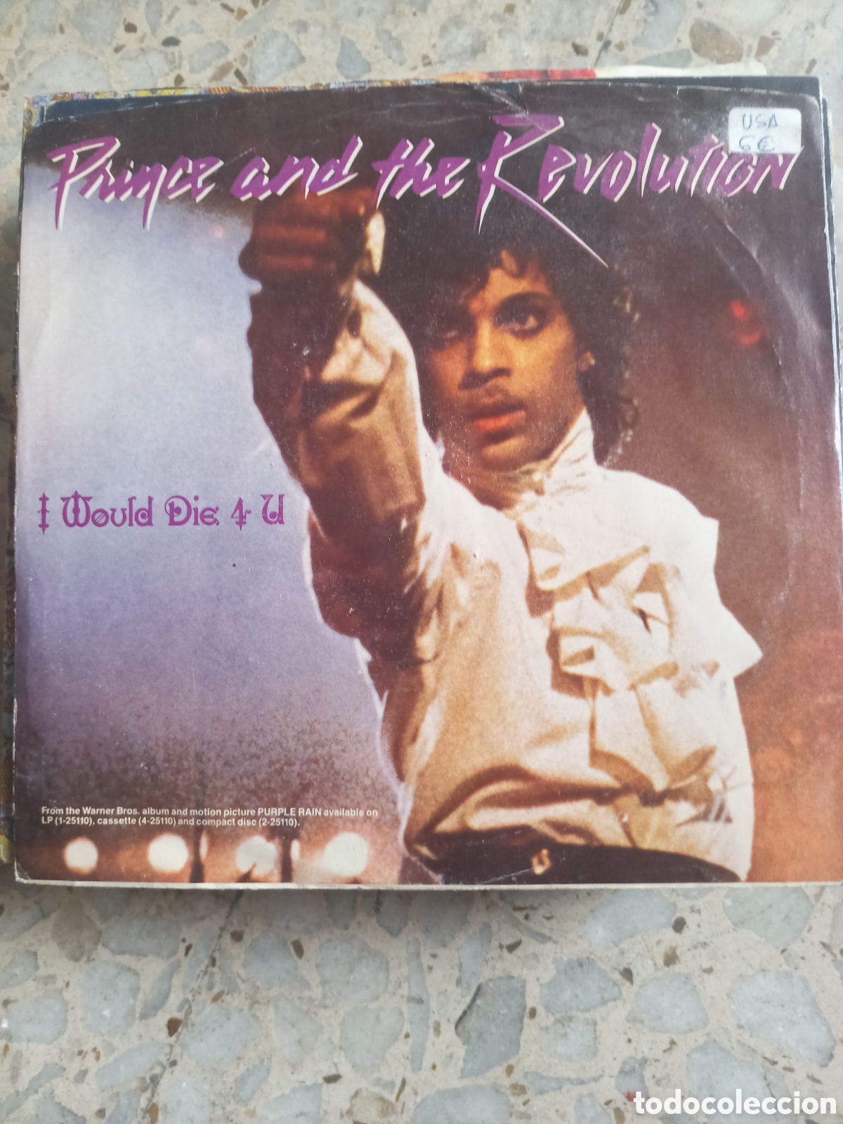 Disques de vinyle: SGL PRINCE AND THE REVOLUTION I WOULD DIE 4U 1984 USA