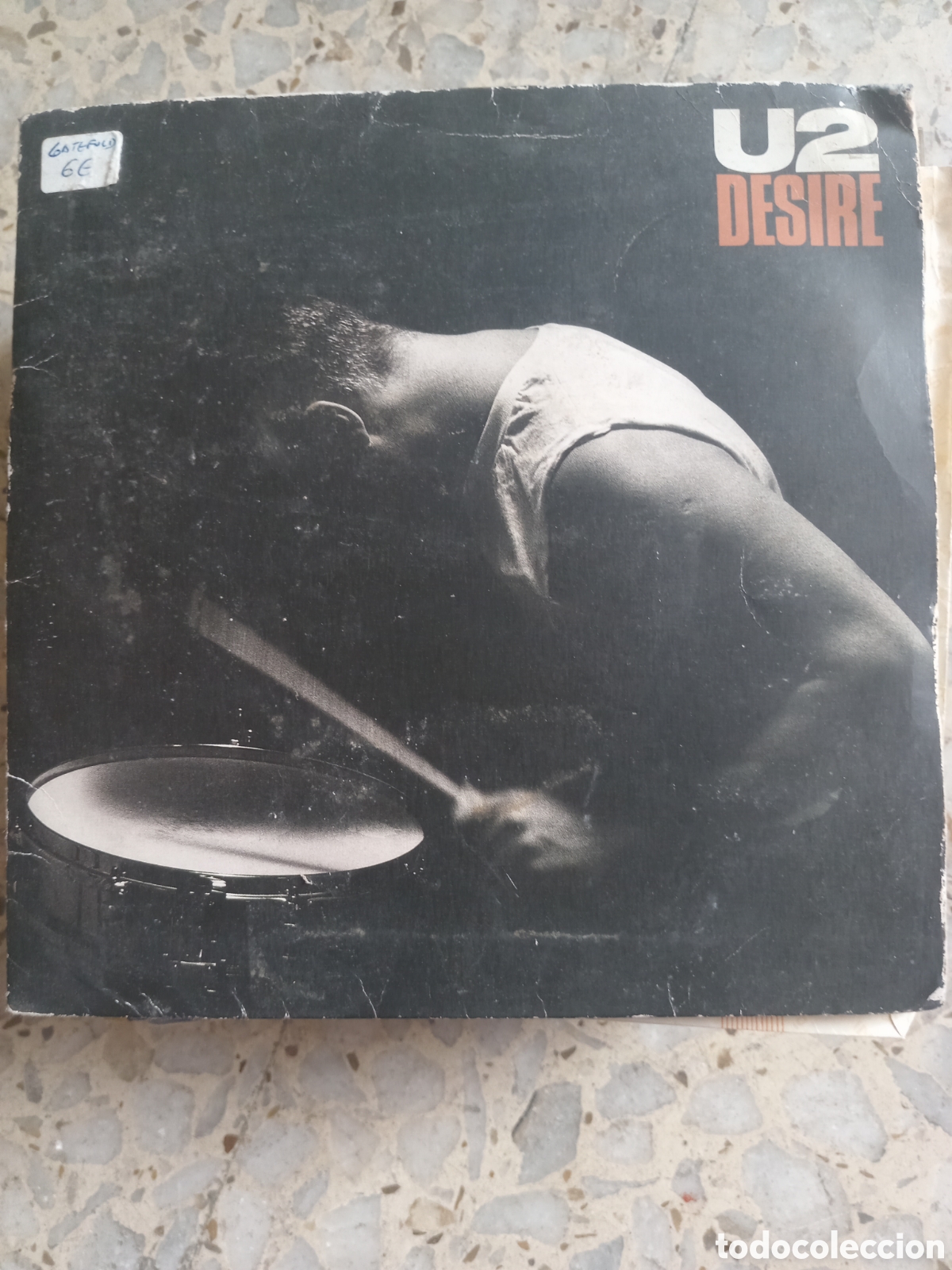 Discos de vinilo: SGL U2 DESIRE 1988 UK PORTADA DOBLE