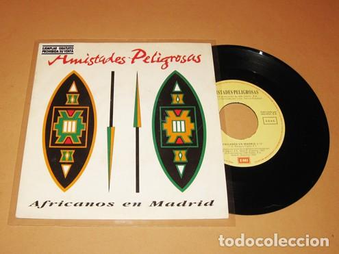 Discos de vinilo: AMISTADES PELIGROSAS - AFRICANOS EN MADRID - SINGLE PROMO - 1992