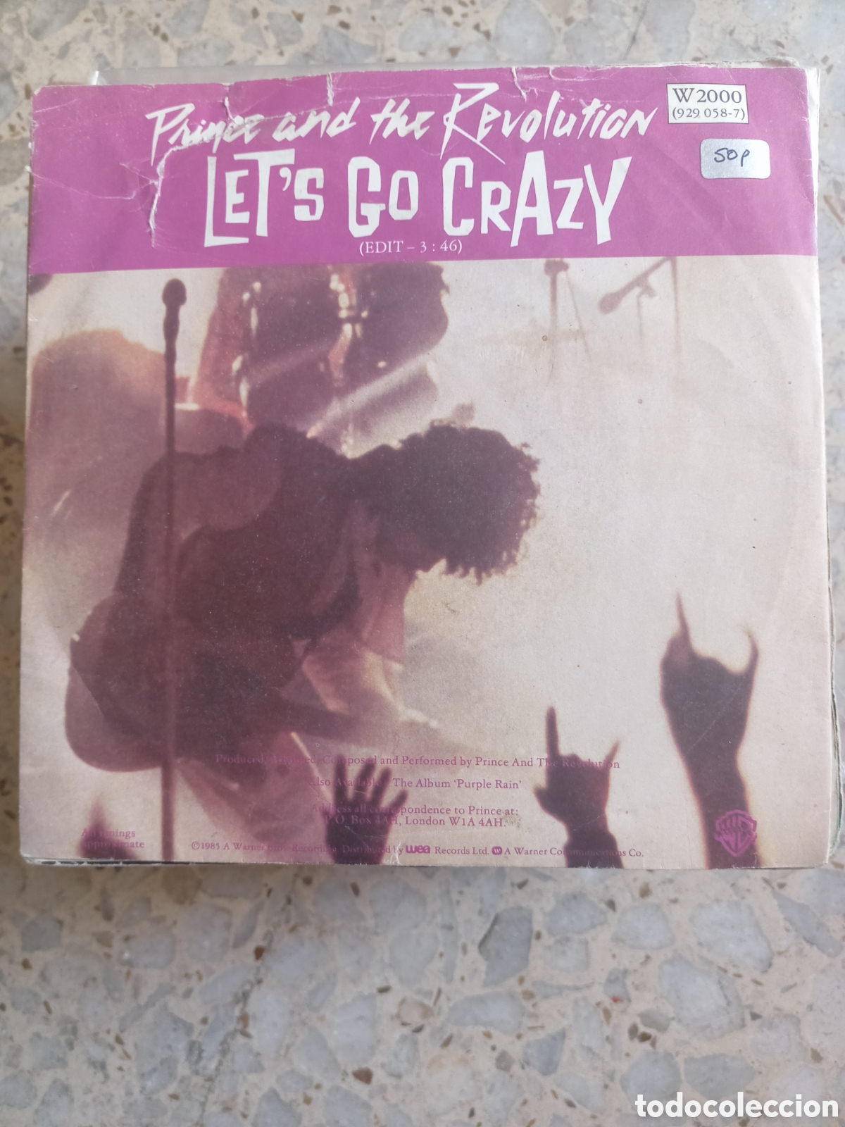 Discos de vinilo: SGL PRINCE AND THE REVOLUTION TAKE ME WITH U LET&acute;S GO CRAZY 1985 UK