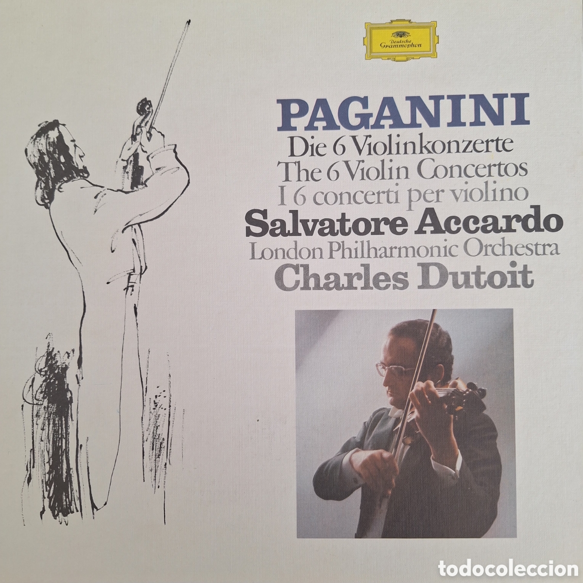 Discos de vinilo: Caja Die 6 Violinkonzerte. Paganini. Charles Dutoit