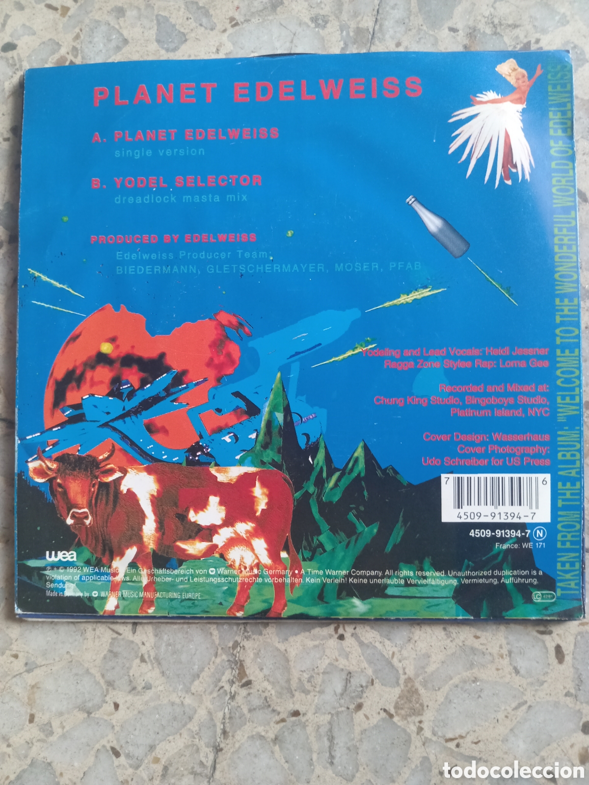 Discos de vinilo: SGL PLANET EDELWEISS 1992 GERMANY - Foto 2