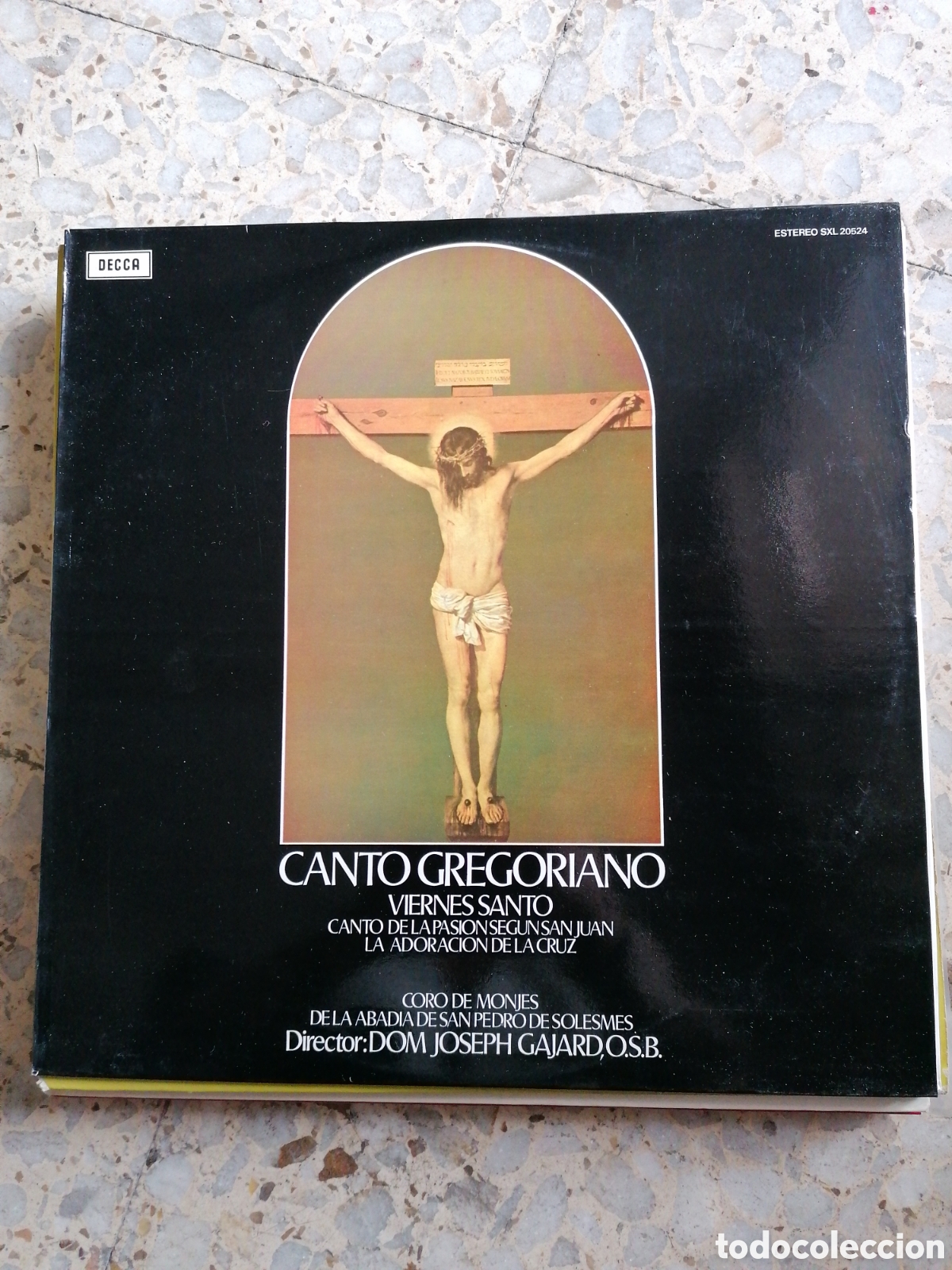 Discos de vinilo: LP CANTO GREGORIANO VIERNES SANTO CORO DE MONJES DE LA ABADIA SAN PEDRO DE SOLESMES 1980