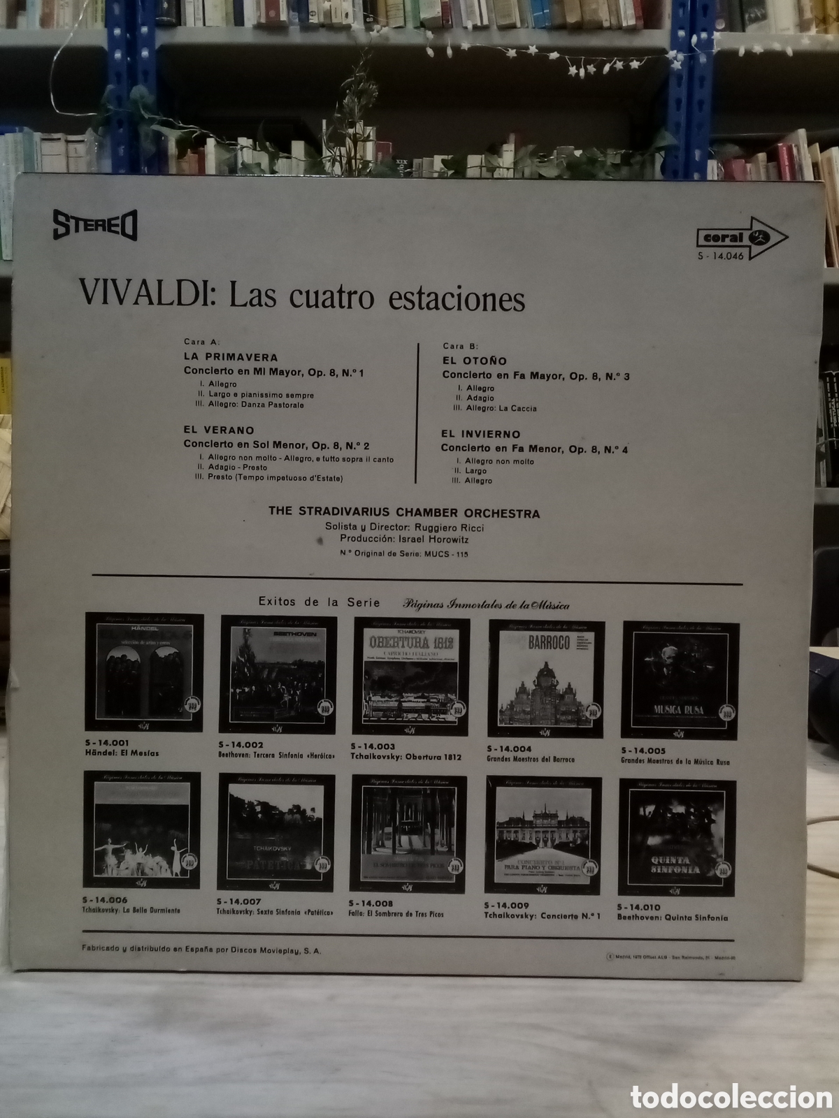 Discos de vinilo: Vinilo Vivaldi : Las cuatro estaciones - Foto 2