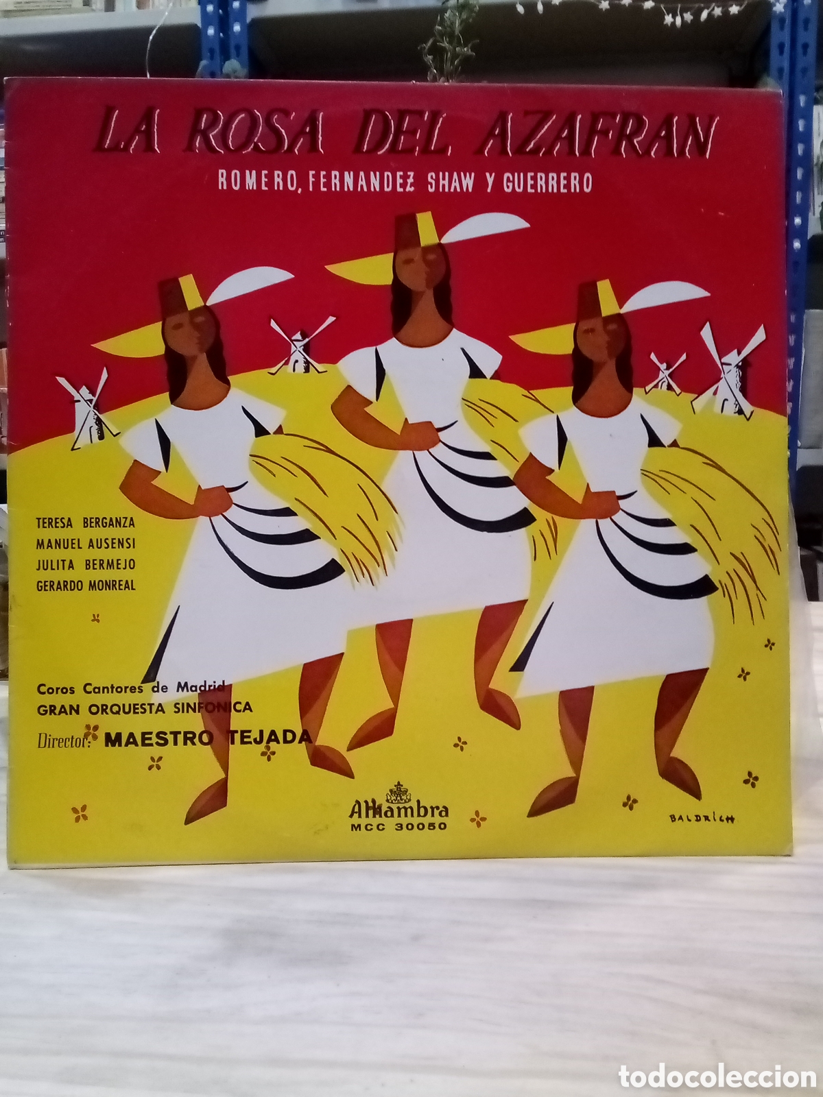 Discos de vinilo: Vinilo La rosa del azafran (Romero, Fern&aacute;ndez Shaw y Guerrero)