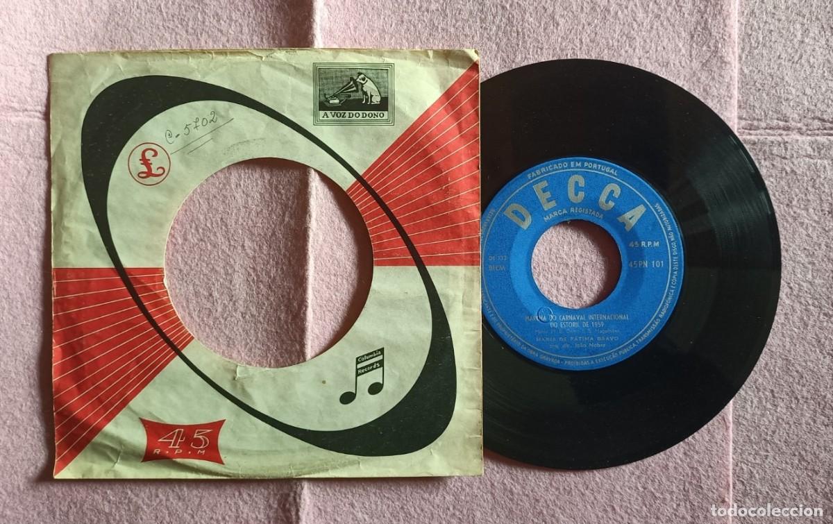 Discos de vinilo: 7&rdquo; MARIA DE FATIMA BRAVO &ndash; Marcha Do Carnaval Internacional Do Estoril De 1959 - PORTUGAL (VG/EX)