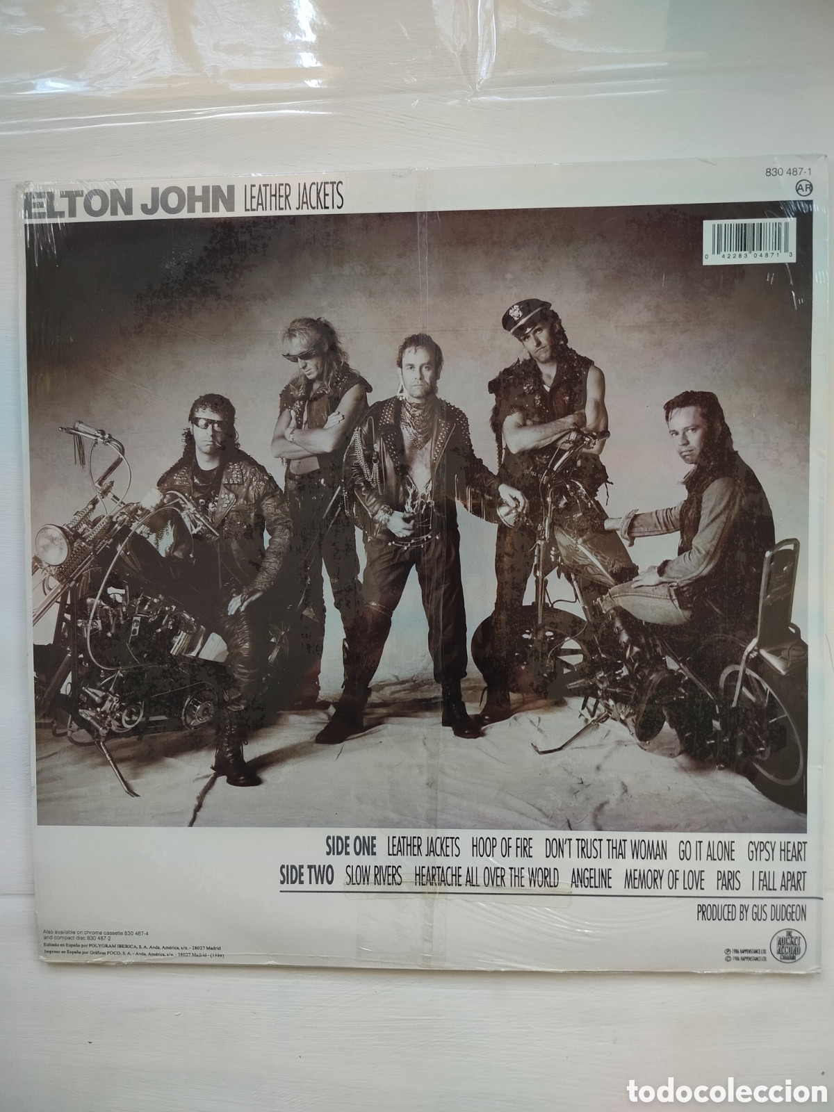 Discos de vinilo: Elton John LP Leather Jackets - Foto 2