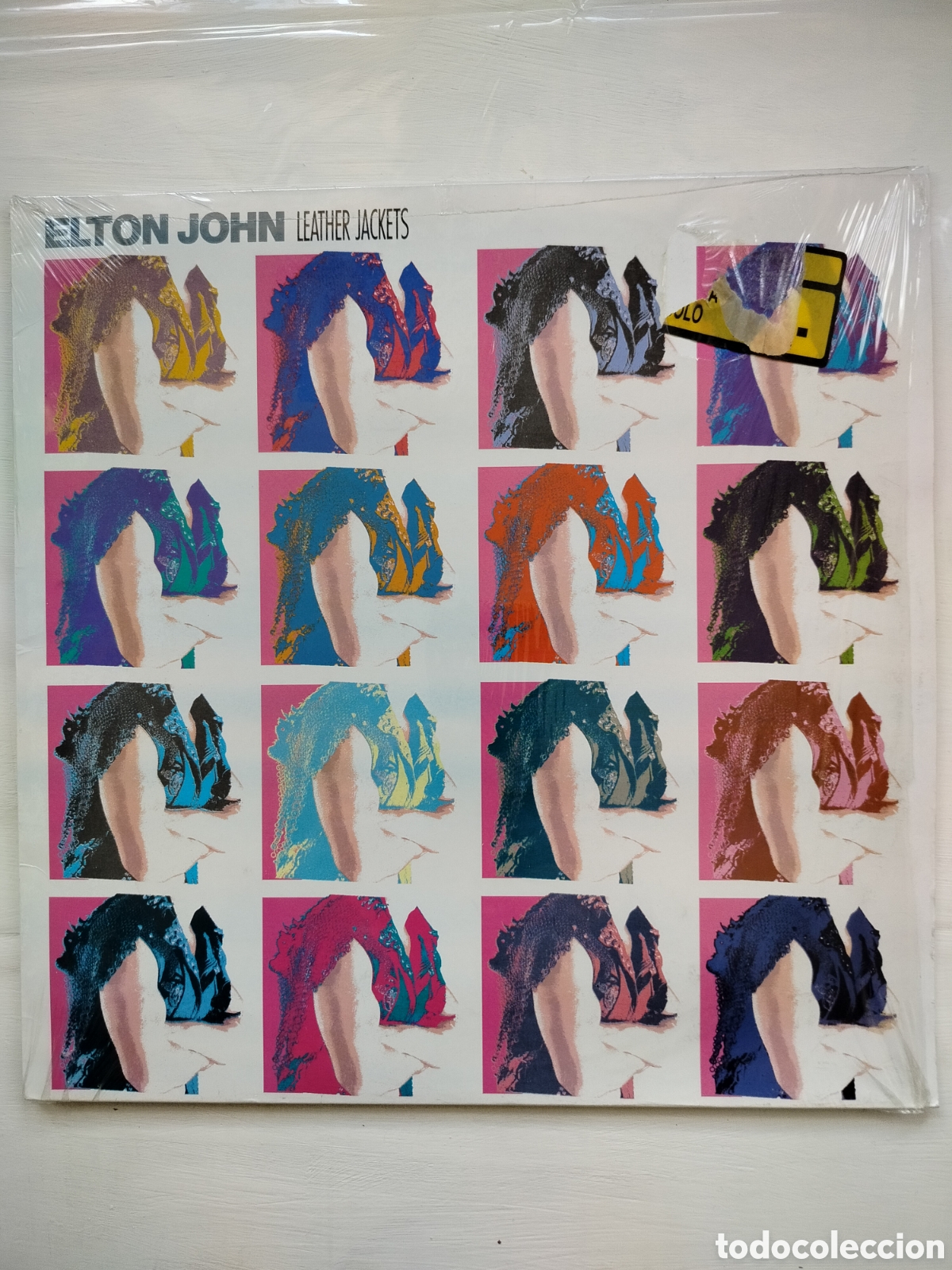 Discos de vinilo: Elton John LP Leather Jackets