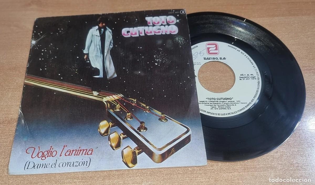 Discos de vinilo: TOTO CUTUGNO Dame el corazon CANTADO EN ESPA&Ntilde;OL SINGLE VINILO DEL A&Ntilde;O 1979 CONTIENE 2 TEMAS