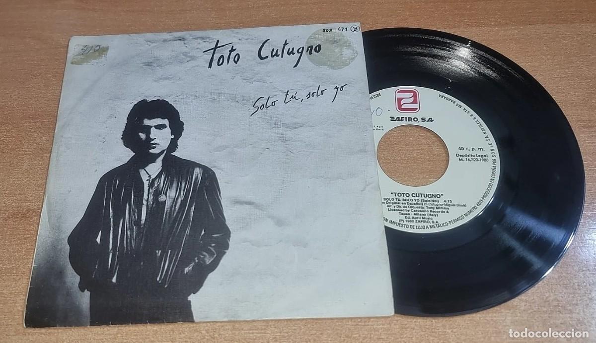 Discos de vinilo: TOTO CUTUGNO Solo tu solo yo CANTADO EN ESPA&Ntilde;OL SINGLE VINILO DEL A&Ntilde;O 1980 CONTIENE 2 TEMAS