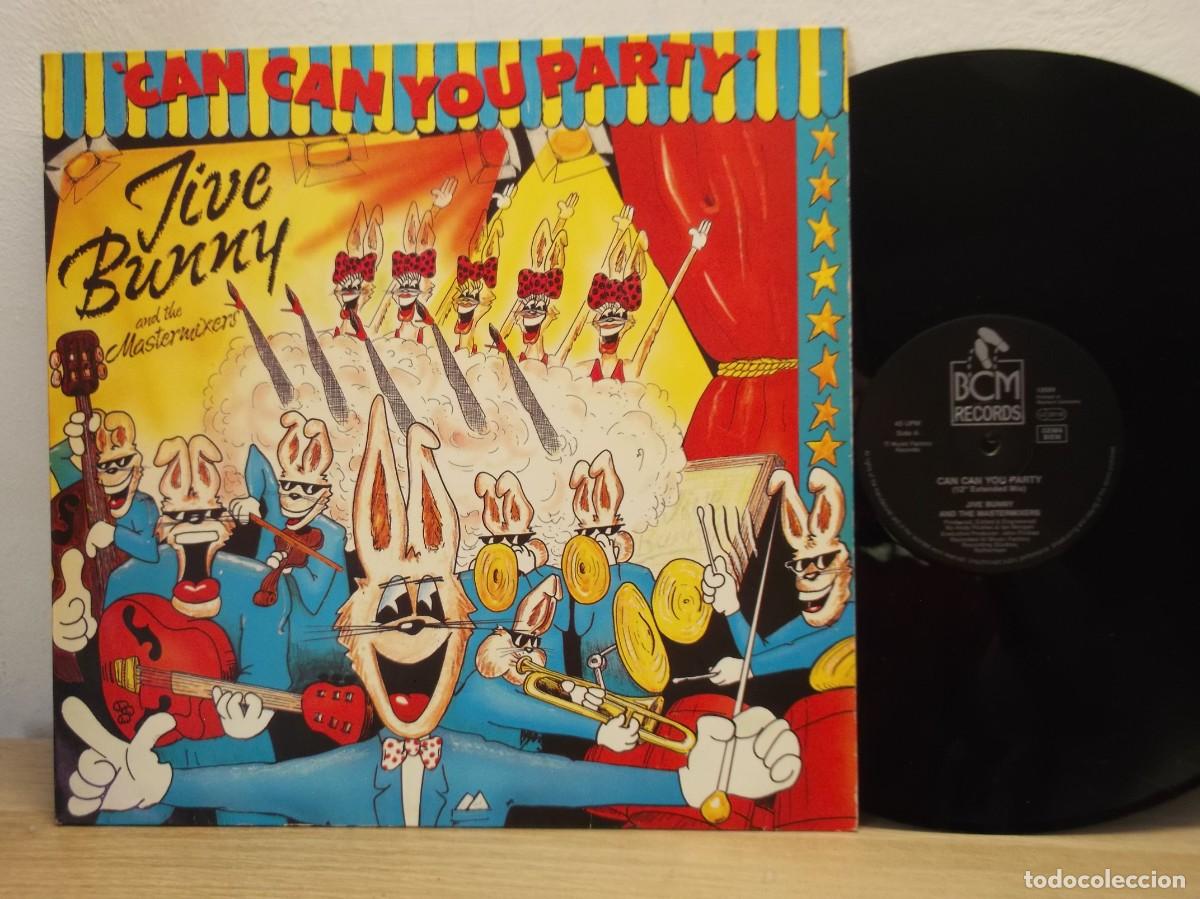 Discos de vinilo: JIVE BUNNY -Can can you party (1990) / 12&rdquo; Maxi Single