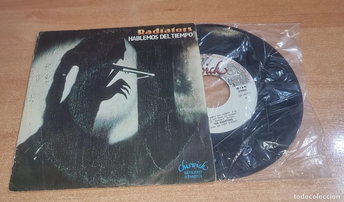 Discos de vinilo: RADIATORS Let's talk about the weather SINGLE VINILO DEL A&Ntilde;O 1978 CONTIENE 2 TEMAS