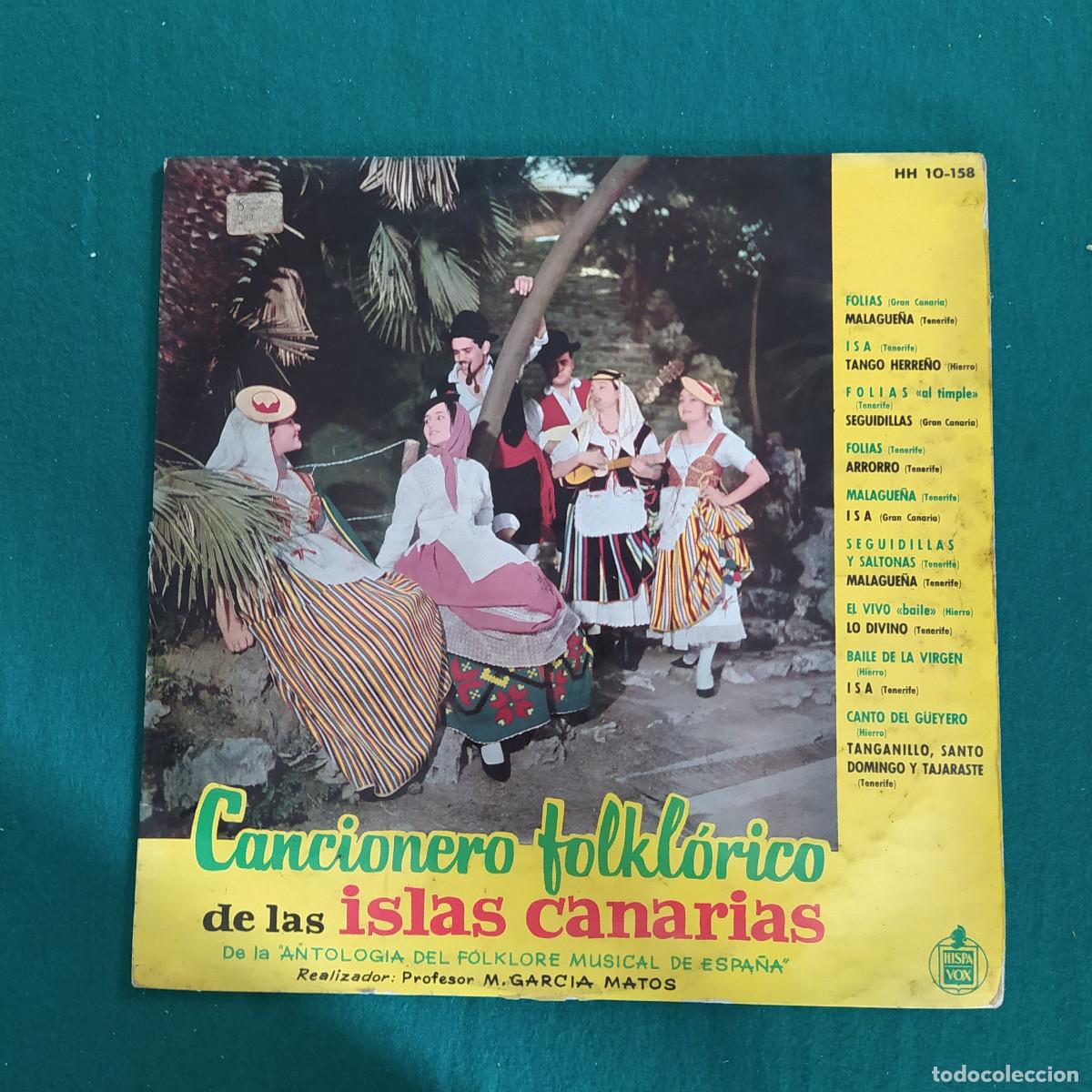 Discos de vinilo: Cancionero Folkl&oacute;rico De Las Islas Canarias - Foto 1
