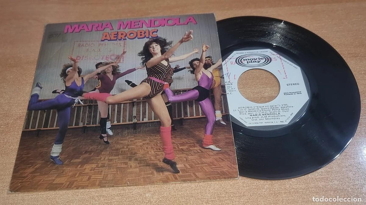 Discos de vinilo: MARIA MENDIOLA Aerobic CANTADO EN ESPA&Ntilde;OL SINGLE VINILO PROMO 1983 BACCARA CONTIENE 2 TEMAS