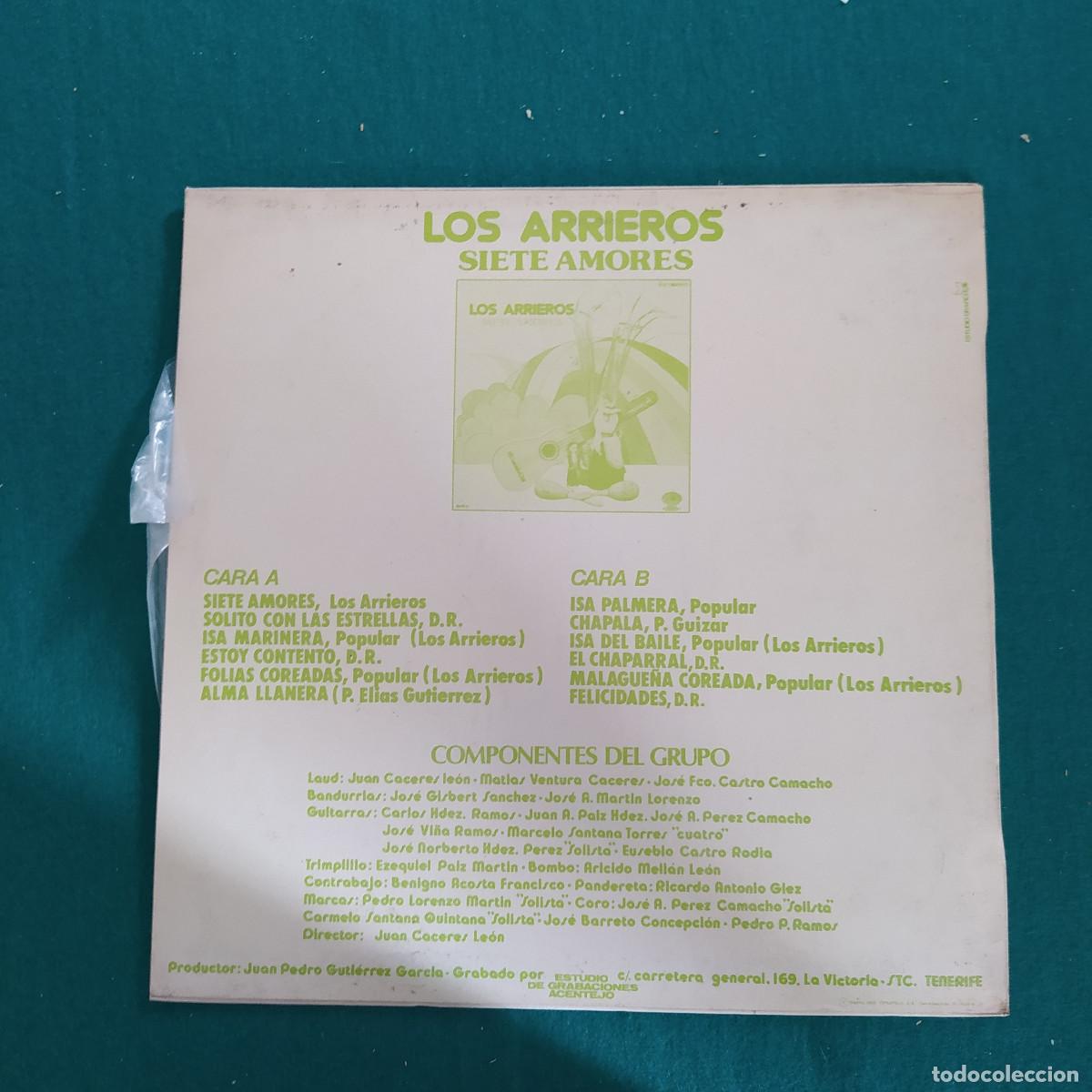 Discos de vinilo: LOS ARRIEROS SIETE AMORES - Foto 2