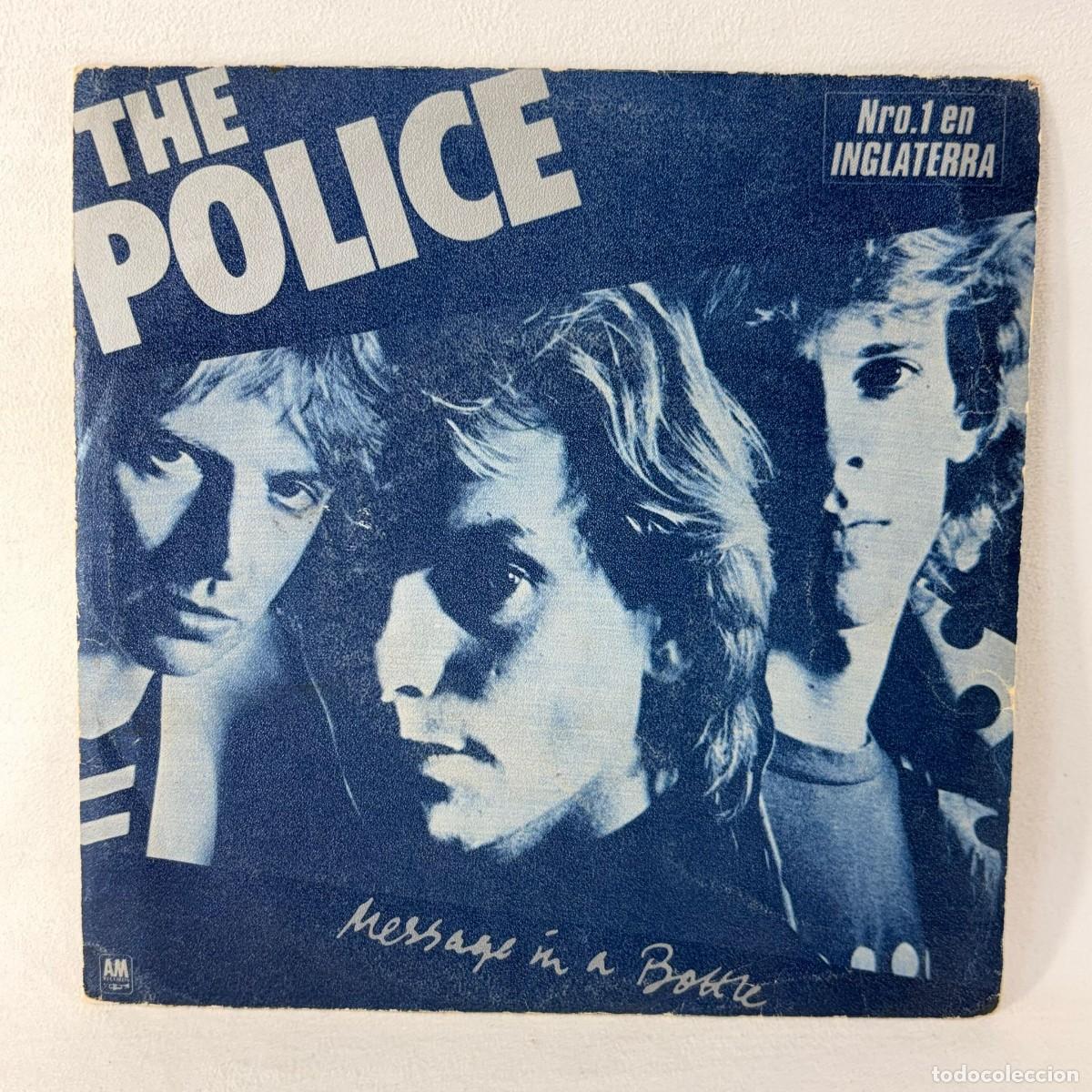 Discos de vinilo: SINGLE THE POLICE - MESSAGE IN A BOTLLE - ESPA&Ntilde;A - A&Ntilde;O 1979