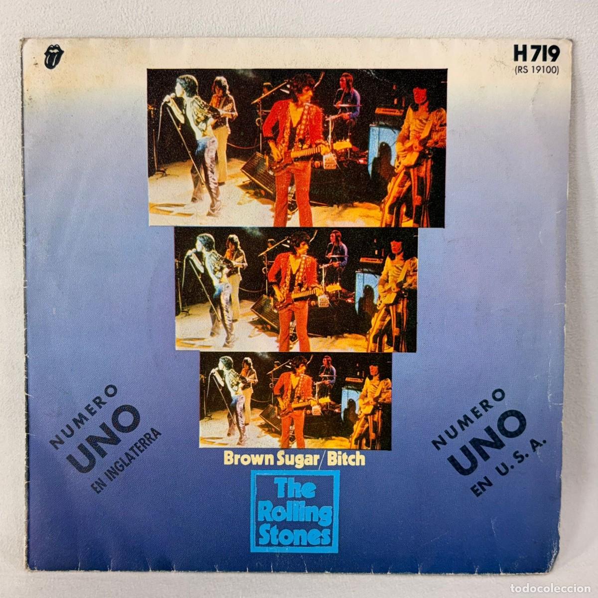 Discos de vinilo: SINGLE THE ROLLING STONES - BROWN SUGAR - ESPA&Ntilde;A - A&Ntilde;O 1971