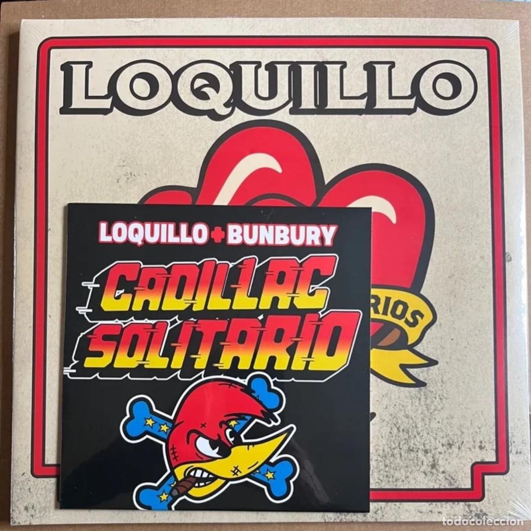 Discos de vinilo: LOQUILLO - CORAZONES LEGENDARIOS 2 LPs Red & Yellow Splatter + Single + Tarjeta firmada MUY LIMITADA