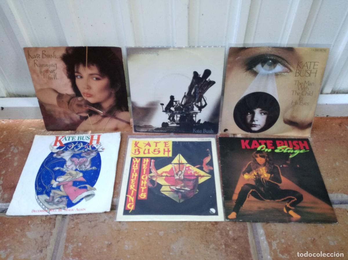 Discos de vinilo: LOTE DE 6 SINGLES ORIGINALES DE KATE BUSH