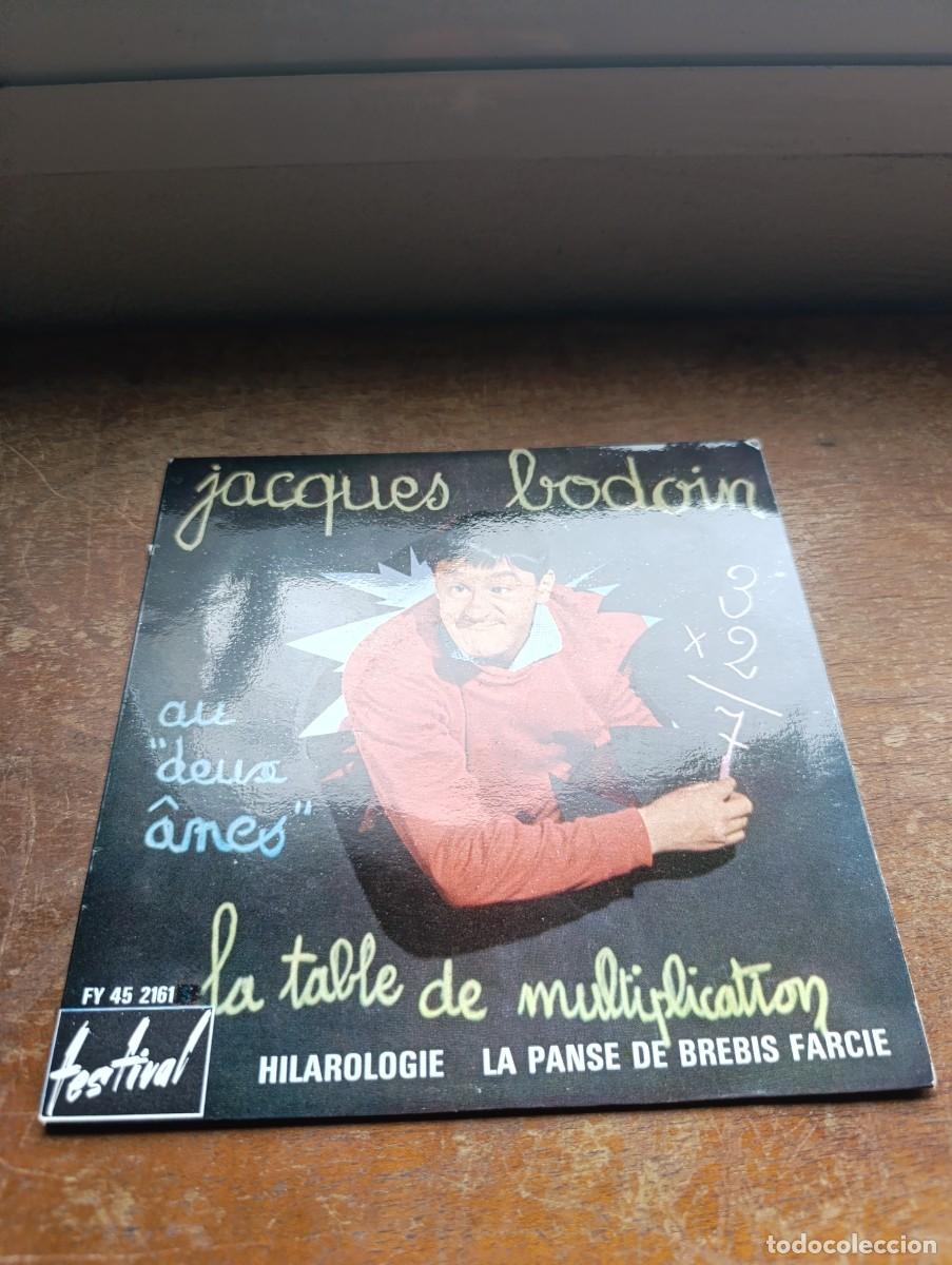 Discos de vinilo: Single Jacques Bodoin &ndash; Au &rdquo;Deux &Acirc;nes&rdquo;