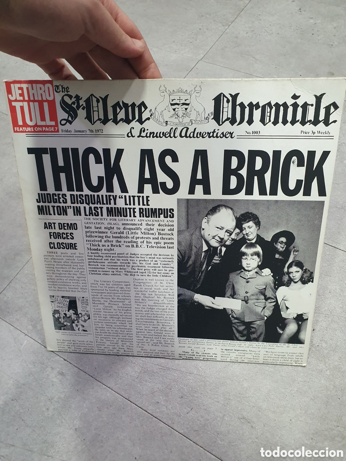Discos de vinilo: LP. Jethro Tull. Thick as a brick.