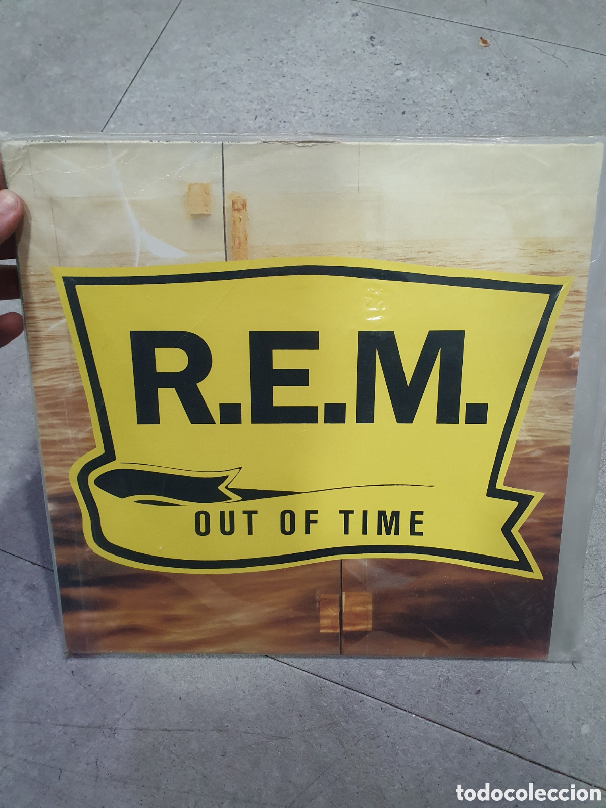 Discos de vinilo: LP. REM. Out of time.