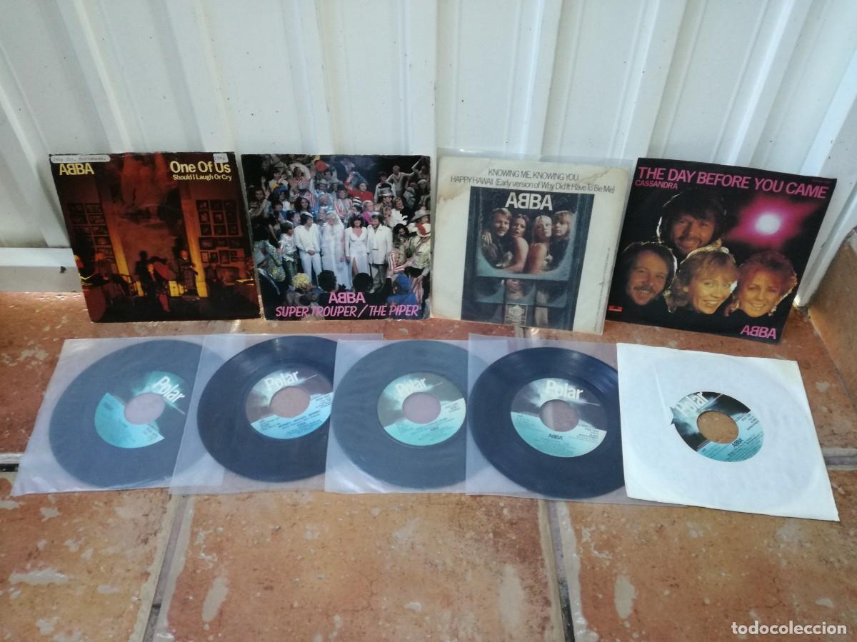 Discos de vinilo: LOTE DE 9 SINGLES ORIGINALES DE ABBA - Foto 1