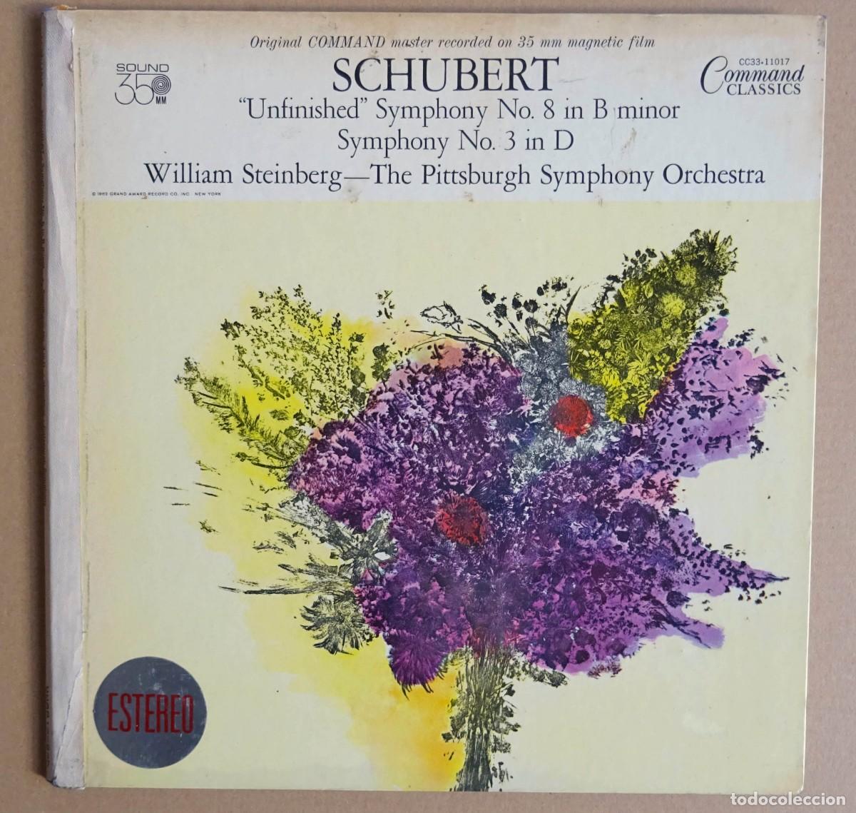 Vinyl-Schallplatten: SCHUBERT &ldquo;Unfinished&rdquo; Sinfon&iacute;a No8/No3 William Steinberg Hispavox NewYork